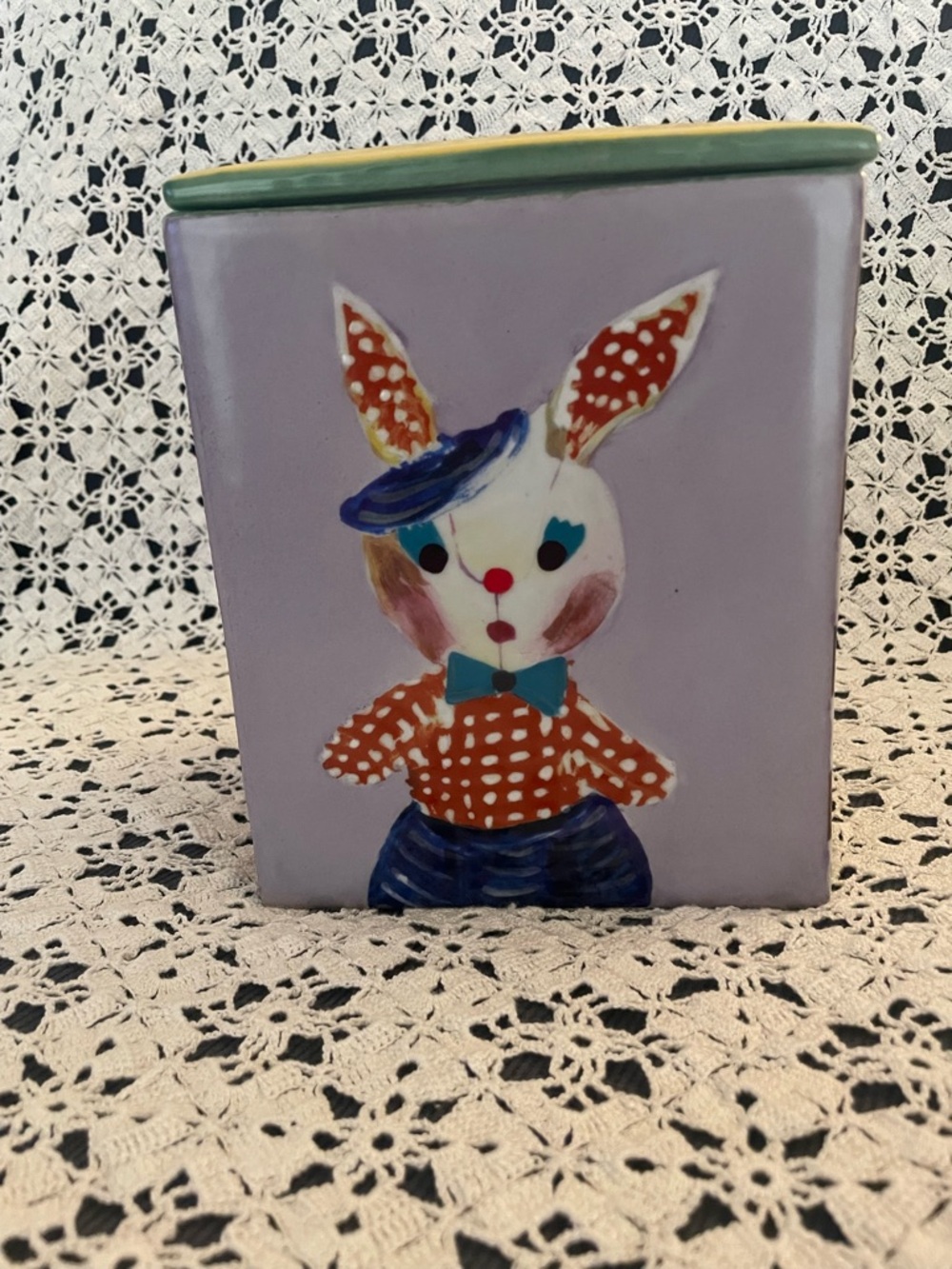 Nathalie Lete ceramic covered box